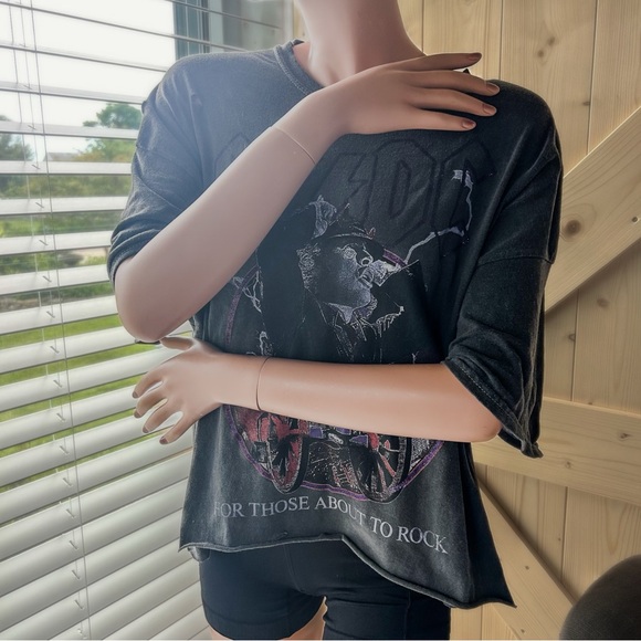 New Urban Outfitters AC/DC Glitter band Tee $Sold Out! - Picture 3 of 14